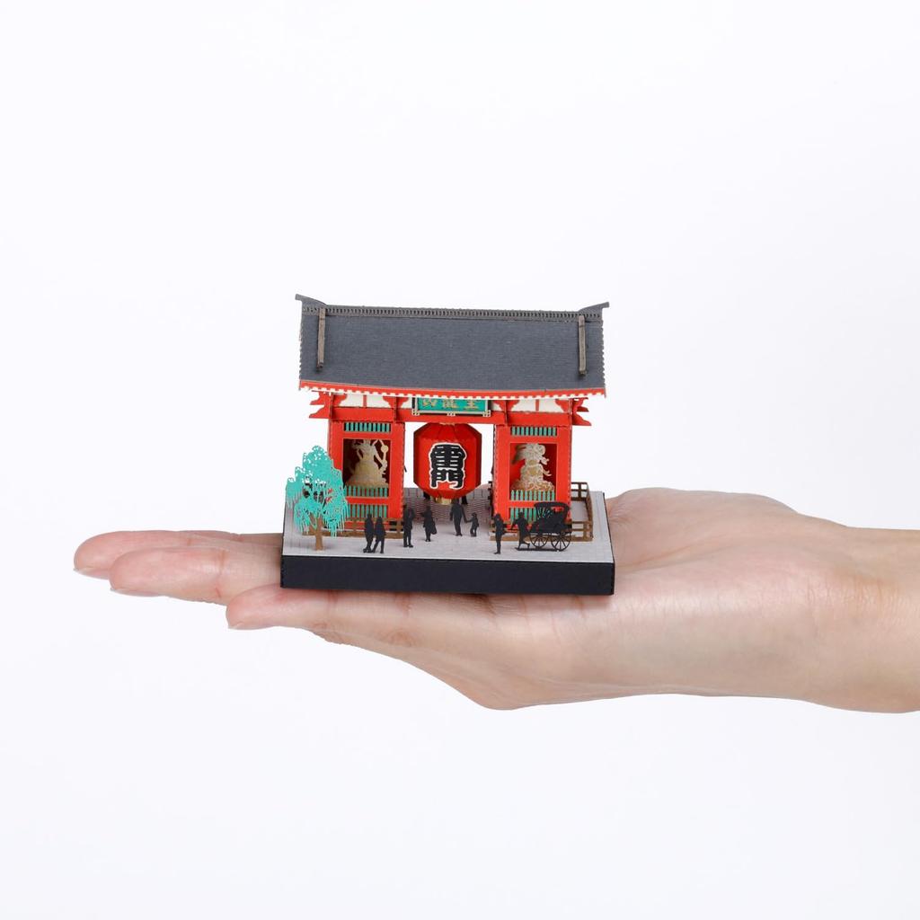 Kawada Paper Nano 360 Асакуса, 7 x 5,7 x 7 см, Возраст 12+, Набор для бумажного моделирования, Миниатюрный набор, Декор интерьера, PS-01