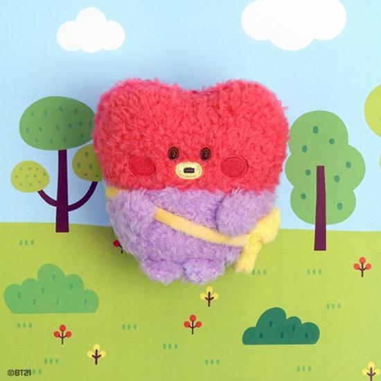 BT21 Брелок-фигурка в виде мини-куклы PONPON-ENJOY ver.