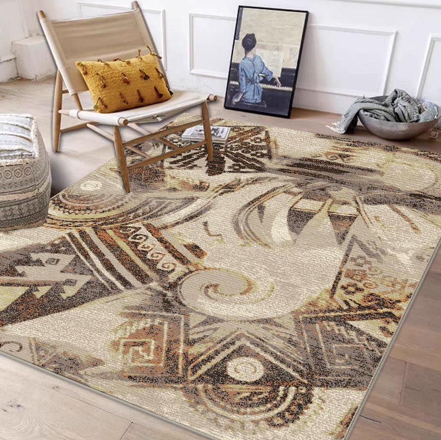 Moroccan Style Carpet: Versatile Floor Mat for Living Room, Bedroom, Coffee Table, Bedside, and Study