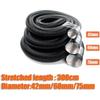 Aluminum Flexible Heater Duct Pipe 75Mm Diameter 300CM Flame Retardant Air Parking Conditioner Ducting For 2000W Air Heaters