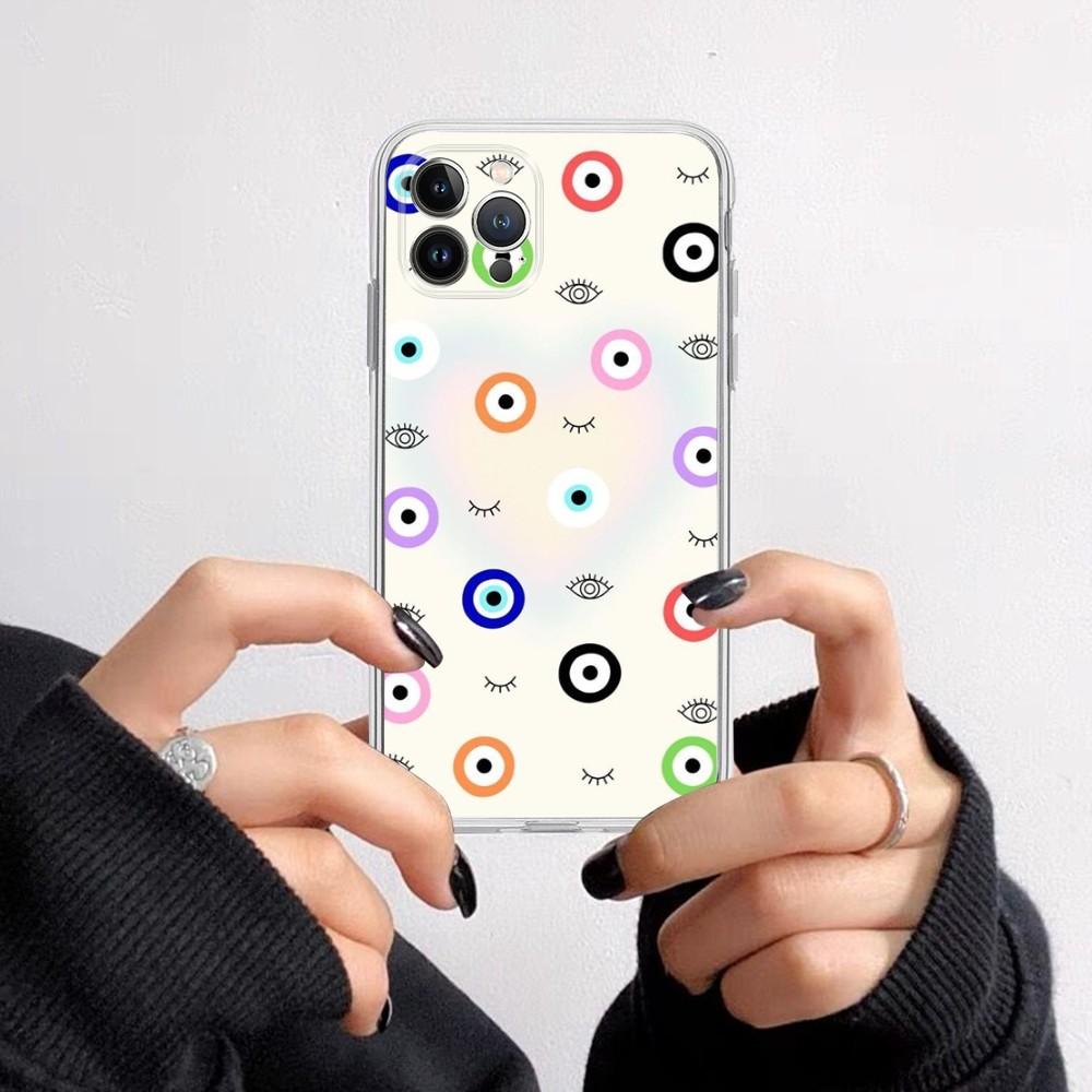Турецкий Глаз Дьявола Чехол для Телефона Для iPhone 15 14 11 12 13 Mini Pro XS Max Чехол 6 7 8 Plus X XR SE 2020 Funda Оболочка