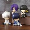4pcs Blue Lock Gk Anime Figure Isagi Yoichi Bachira Meguru Shoulder To Shoulder Sleep Q-Version Kawaii Model Statue Kid Toy Gift