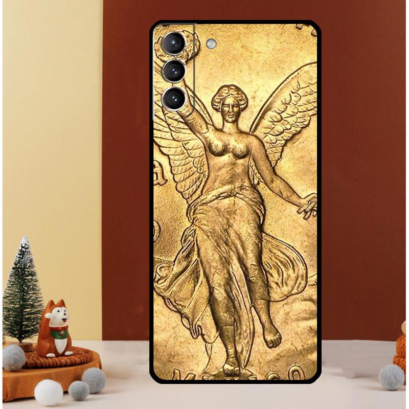 Switzerland Fine Gold Case For Samsung Galaxy S23 Ultra S24 S22 Note 20 Ultra 10 Plus S8 S9 S10 S20 S21 FE Cover