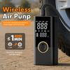 Carsun Multifunctional Wireless Air Pump Handheld Tire Inflator Air Compressor with LCD Screen for Car Motorcycle Tire Care Use