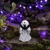 Resin Bat And Pumpkin Ornament Spooky Ornament, Ghost Model Halloween Decoration, Party Decoration Figurine for Home Desktop Garden