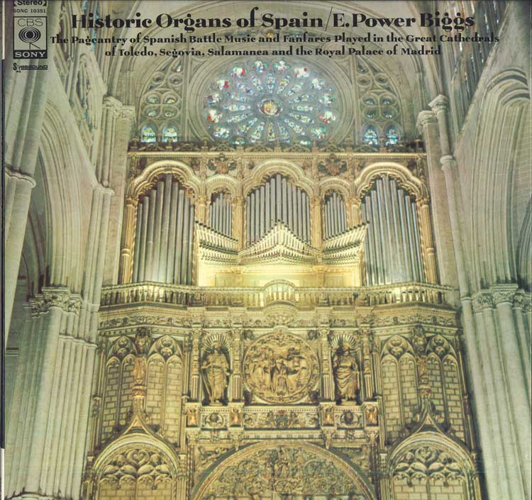LP Record E. POWER BIGGS Historic Organs Of SPAIN SONC10351 CBS SONY Japan Obi Classical Used