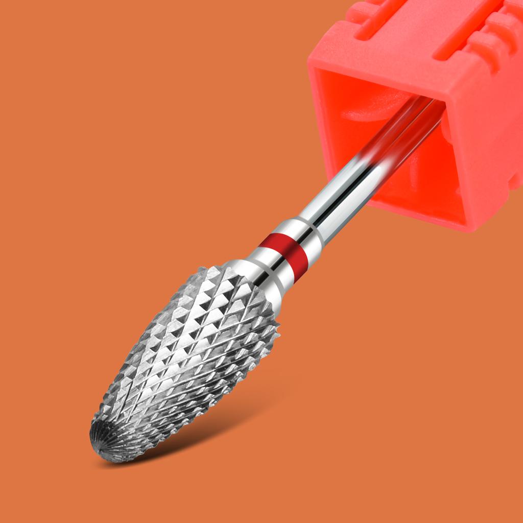 Твердосплавные вольфрамовые насадки для ногтей, фрезы, электрические сверла для ногтей, инструменты для очистки кутикулы для педикюра, маникюрные буферы, дрель