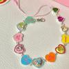 Fashion Color Love Drop Oil Enamel Bracelet Female INS New Design Cute Heart Candy Color Bracelet