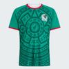 Mexico 26-27 Home Soccer Jersey Green Aztec Pattern Men Short Sleeve Crew Neck Football Shirt Match Training