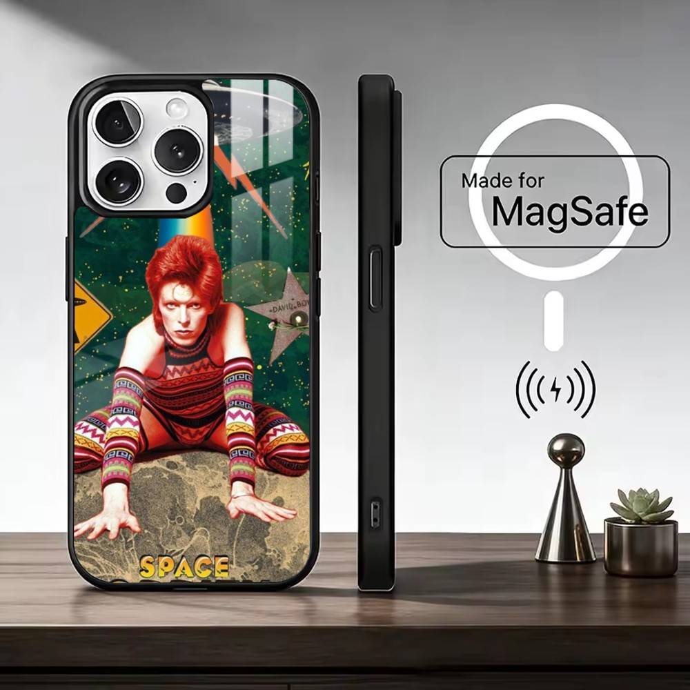 Rock D-David B-Bowie-es Phone Case For iPhone17,16,15,14,13,12,11 Plus,Pro Max Magnetic For Magsafe Wireless Charging