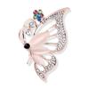 Fashion Cat's Eye Stone with Diamonds Butterfly Small Fresh Brooch Sober and Fashionable Clothing Accessories Corsage Brooch Pins Brooch Jewelry