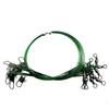 10 Pcs Anti-bite Fly Leash Fishing Lead Line Rope Wire Leading Line Swivel Stainless Steel Rolling Swivels Fishes Lines