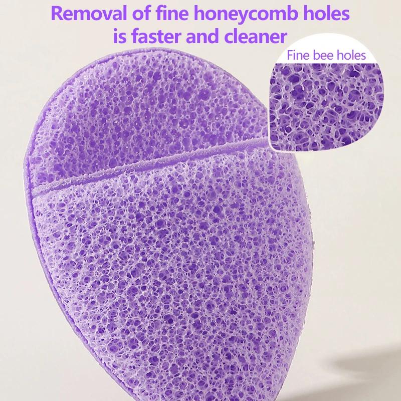 1PC Face Wash Cleansing Puff Soft Cosmetic Sponge Deep Facial Cleansing Mask Makeup Remover Cosmetic Puff Reusable Clean Tool