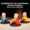 Wealth Coming Solar Nodding Buddha Toys Nodding Desktop Buddha Statue Ornaments