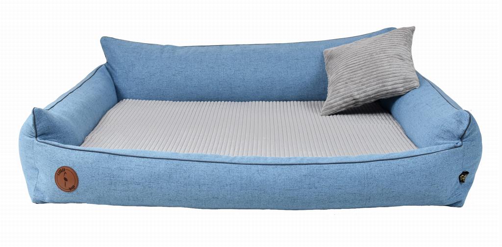 Rocky Orthopedic Blue Dog Bed - 97cm x 86cm