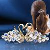 Double Swan Hairpin Clip Net White Wild Top Clip Headdress Fashion Girl Lady Hair Accessories
