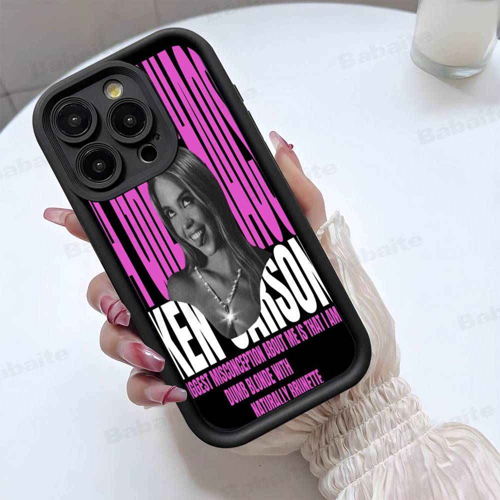 Чехол для телефона певицы Сидни С-Суини Для IPhone 17 16 15 14 13 12 11 Pro Max Plus Mini Счастливым рисунком