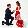 Декоративная подарочная коробка для ювелирных изделий в форме сердца с ключом для презентации кольца, хранения украшений, размещения на туалетном столике и использования для предложения