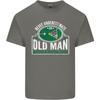 An Old Unisex With a Pool Cue Player Funny Unisexs Light Cotton TShirt