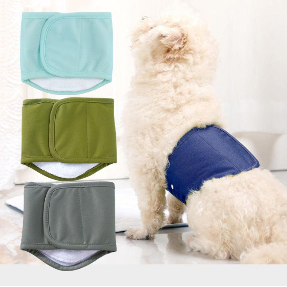 Стирающиеся подгузники для собак мужского пола, гигиенические трусики для домашних животных, многоразовое нижнее белье для собак