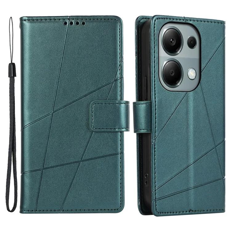 DF-06 Для Xiaomi Redmi Note 13 Pro 4G/Poco M6 Pro 4G Чехол Кожаный чехол с принтом для телефона