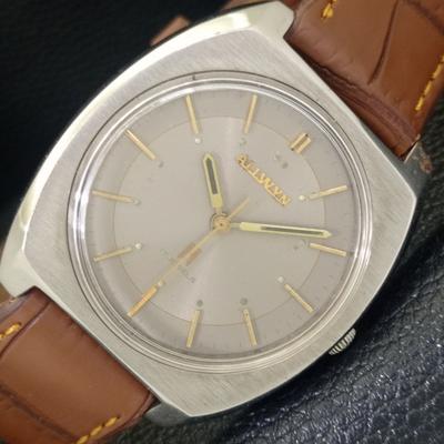 ALLWYN РУЧНОЙ ЗАВОД 6300A ИНДИЯ МУЖСКИЕ ВИНТАЖНЫЕ ОРИГИНАЛЬНЫЕ ЧАСЫ С ЦИФЕРБЛАТОМ a703955-1