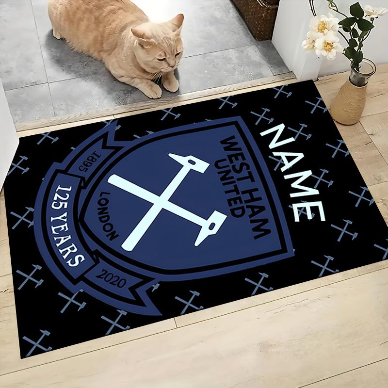 Custom Name Bantams Football Club Crest Carpet Rug Customizable Soft Washable Anti-Slip Home Living Room Sofa Mats Personalized Rug. 0909219