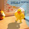 Originality Ornament Desktop Muscular Little Yellow Duck Stress Toy Relieving