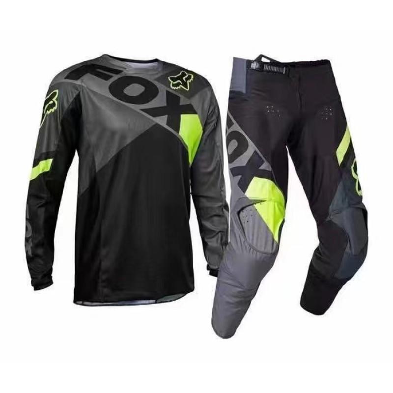 FOX Off-Road Downhill Cycling Jersey Set Breathable Quick-Dry Mountain Bike Motocross Apparel Unisex