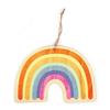 Suspension Arc-en-ciel en bois à décorer 16 x 25 cm