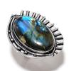 Labradorite Handmade 925 Sterling Silver Jewelry Ring Size 6 K4q47