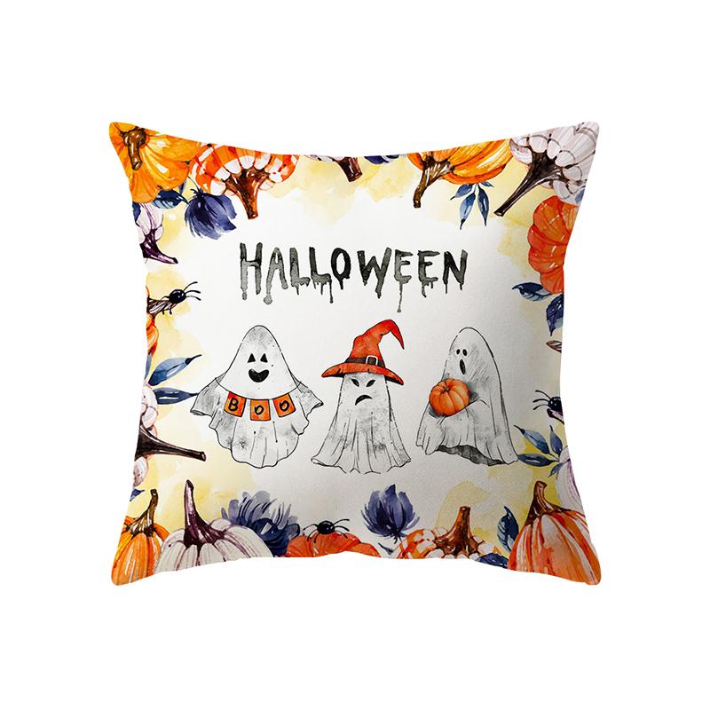 Pumpkin Collection Halloween Theme Pillow Cover Sofa Cushion  Holiday Gift Party Decoration Home Decor