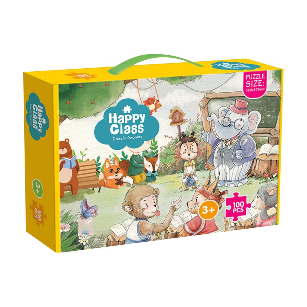 100 шт. Продвинутые развивающие пазлы для детей, для детского сада, мальчиков и девочек, сборные игрушки для раннего развития. Толщина пазла 1 см