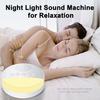 Машина белого шума для младенцев с таймером ночника, перезаряжаемая через USB, 20 успокаивающих звуков