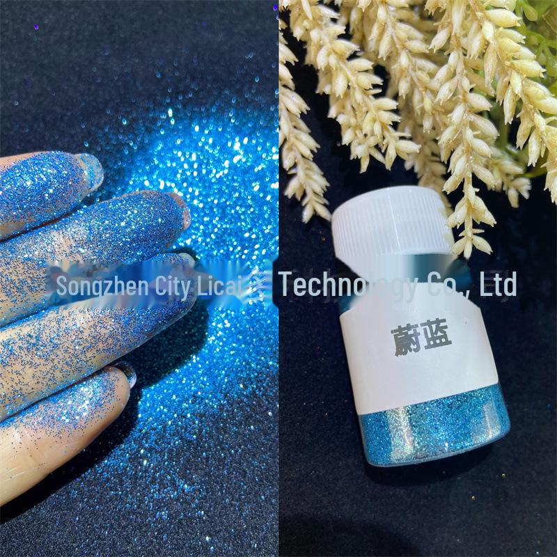 Блестящая пудра для ногтей 0,2 мм для самостоятельного нейл-арта с быстросохнущим клеем Crystal, маслом Quicksand и наполнителем Mahjong