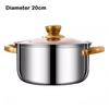 Deepened Stock Pot Thickened Induction Pot Kitchen Accessories  Oven, Gas and Dishwasher Safe