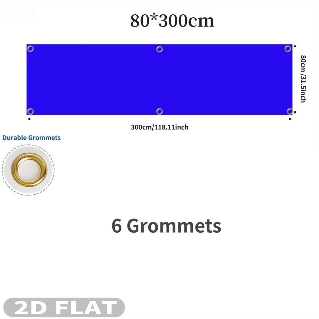 2D Плоский 1 шт. Индивидуальный Длинный баннер - Односторонний Баннер, Персонализированный с Любым Дизайном/Текстом/Логотипом, Прочный Полиэстеровый Баннер