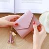 Fashion Short Women Wallets PU Leather Women Luxury Tassels Wallet Hasp Small Wallet Trend Coin Purse Ladies Card Holder Pouch