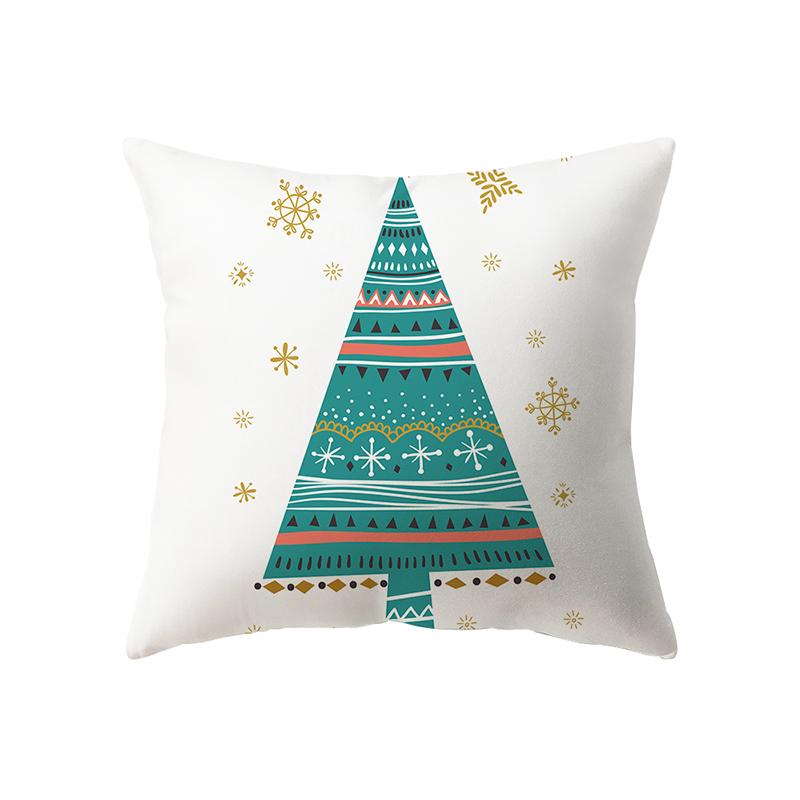 Christmas Theme Christmas Decoration Printing Pattern Cushion Cover Home Living Room Sofa Decoration Pillow Pillow Cover