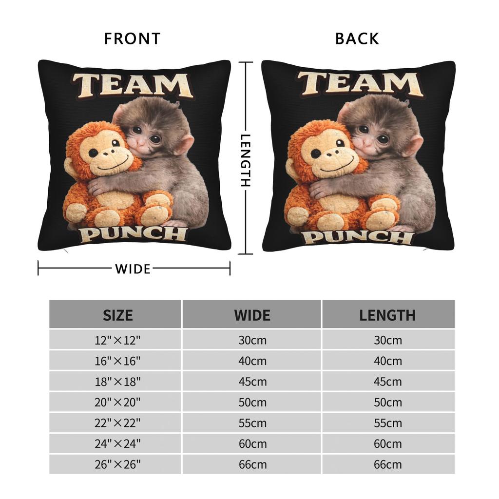 Lonely Punch Monkey Pillowcase Double-Sided Printing Fabric Cushion Cover Gift Throw Pillow Case Cover Bedroom Zipper 40X40Cm