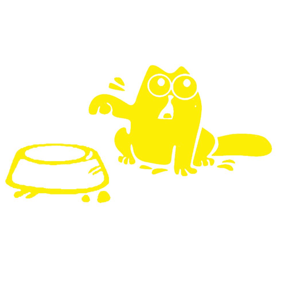 Стильные милые наклейки с изображением кота Саймона, кузова автомобиля, окна, светоотражающие наклейки, украшения, авто наклейки