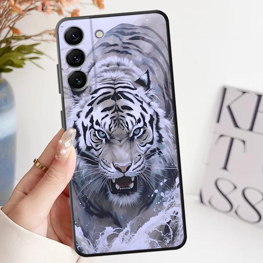Чехол для Samsung Galaxy A32 A25 A71 A24 A52 A36 A55 A41 A23 A53 A35 A26 A72 A73 A51 A22 Чехол для телефона Крутое Животное Тигр Лев Лошадь