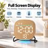 LED Digital Alarm Clock with Temperature Display, Dual Alarm Desk Clock