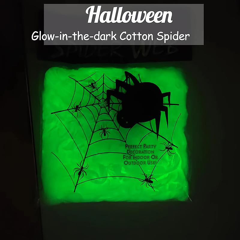 1 упаковка, светящийся паук, хлопок, дом с привидениями, товары для дома и улицы, поддельные пауки