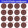 Perforated Replacement Sanding Discs Polished Red Sandpaper Self Adhesive Oxide Dry Sandpaper