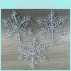 Decorations Party Christmas Snowflake Strips Transparent Plastic Decor Festive