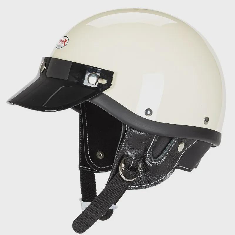 Легкий шлем FRP ручной работы в стиле ретро из японского стеклопластика с маленьким козырьком - дизайн RHR M45