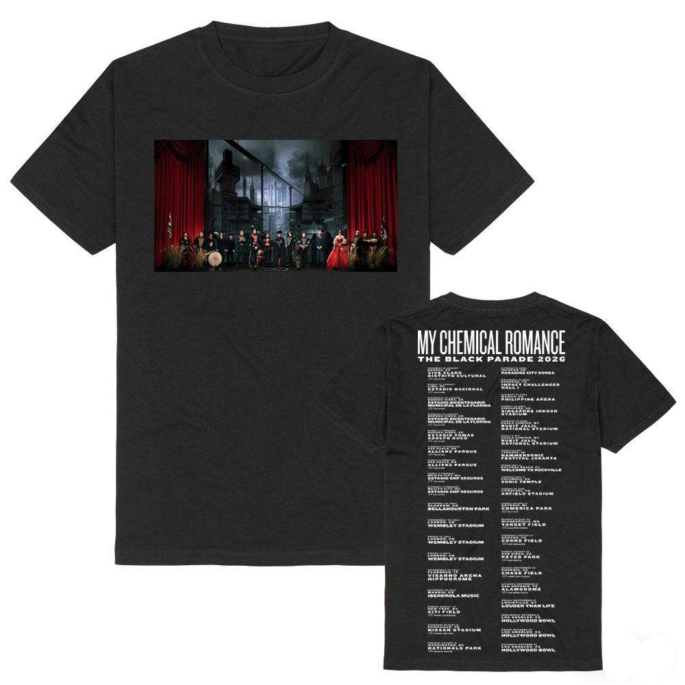 My Chemical Romance The Black Parade 2026 World Tour Schedule Dates T-shirts High Quality Comfortable Soft 100% Cotton Women Men