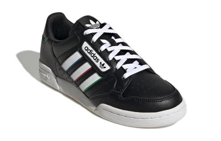 adidas Continental 80 Stripes J 'Черный Белый Яркий Красный' GW6643