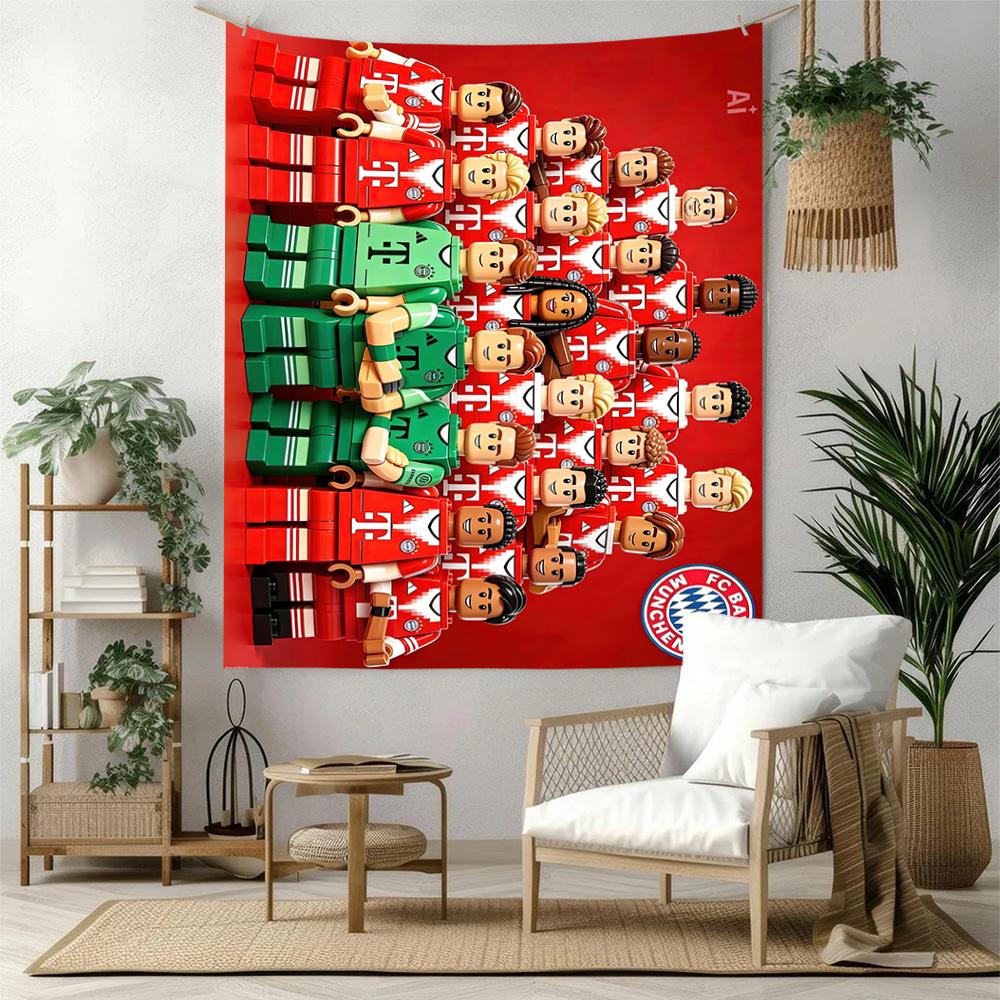 Bayern Munich Wall Decor Tapestry Art For Pet Memorial Birthdaywedding Party Backdrop Family Gift